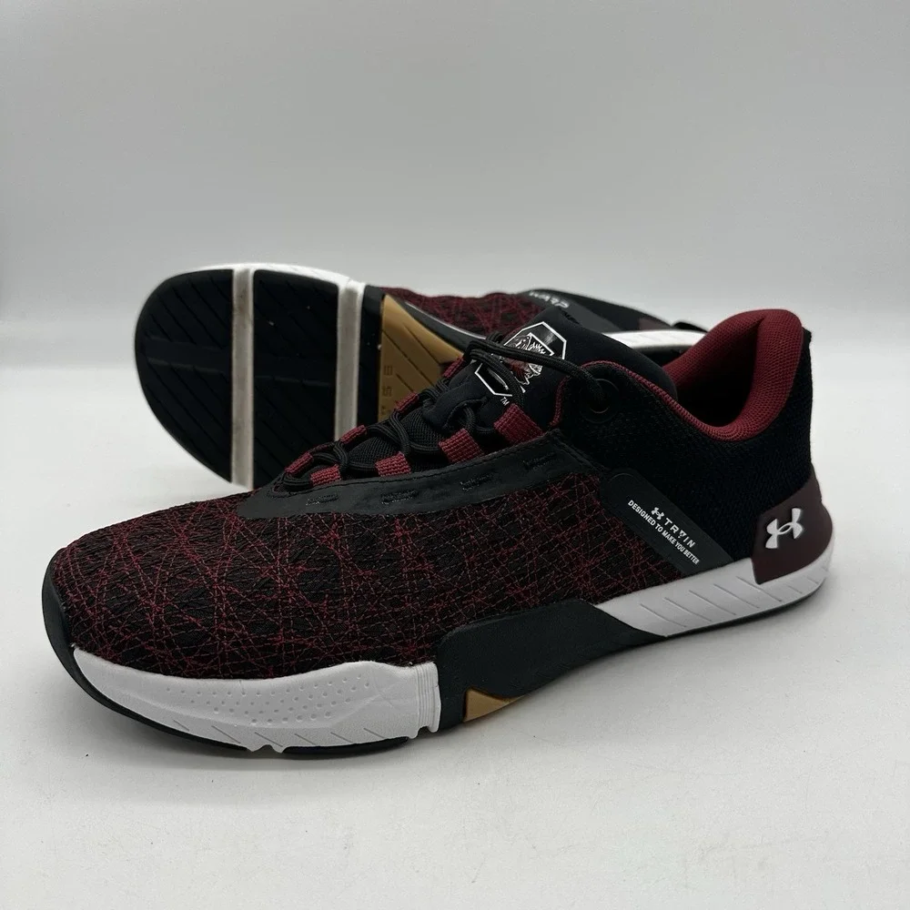 Under Armour 3026909-001 TriBase Reign 5 USC Gamecocks Mens 10/Womens 11.5 Shoes